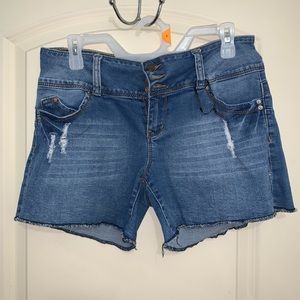 Ripped denim shorts size 11